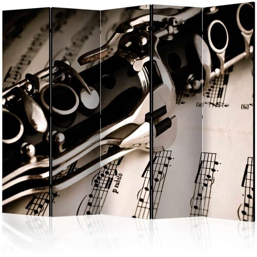  Paravan u 5 dijelova - Clarinet and music notes II [Room Dividers] 225x172 Cijene
