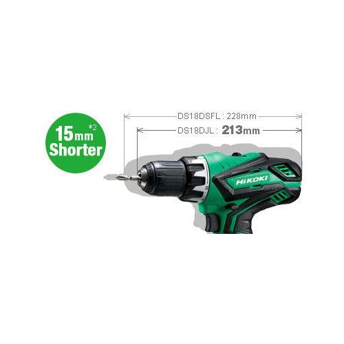 HIKOKI akumulatorska bu&amp;scaron;ilica-odvijač DS18DJL, 2x1.5Ah, 18V Slike