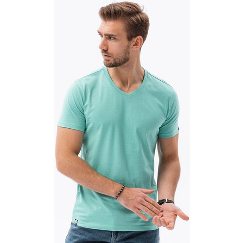 Ombre Majice s kratkimi rokavi Mo&amp;scaron;ka majica (S1369TURQUOISE) pisana Slike