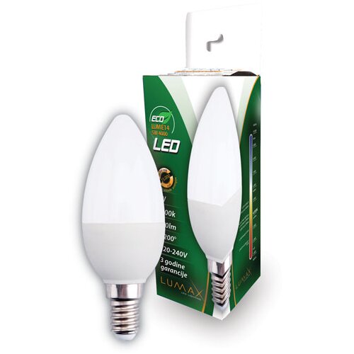 Lumax LED SIJALICE E14/5W/4000K/425LM/CANDLE/25.000H/230V Cene