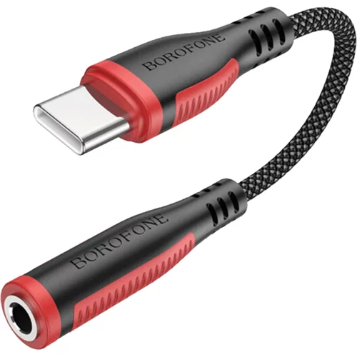 USB audio adapter Type-C to 3.5mm BOROFONE BV17 Digital Audio converter black