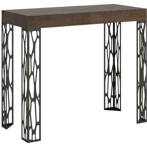 Ityhome 90 x 77 konzolna miza rjava, (20847679) Slike