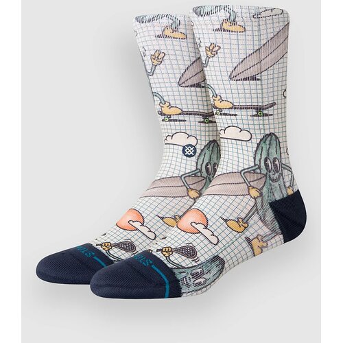 Stance Feeling Pickled Crew Nogavice cream Cene