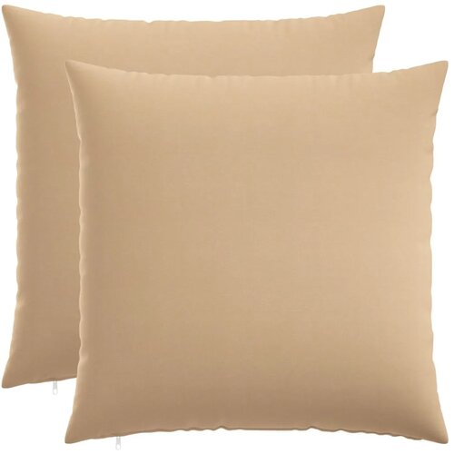  Presvlaka za jastuk 2 kom. HEERLEN Krem 60 x 60 cm Tkanina - Krem 60 x 60 cm 2 Slike