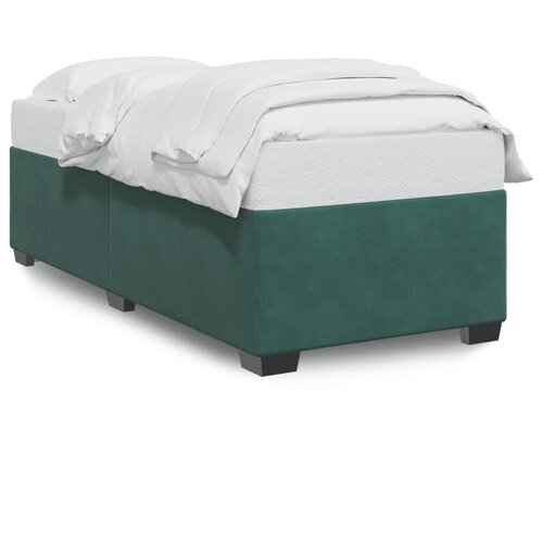vidaXL Posteljni okvir temno zelen 90x190 cm žamet Cene