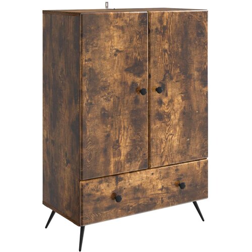  Kreveta Dimljeni hrast 66 x 34,5 x 95 cm Konstruirano drvo Slike