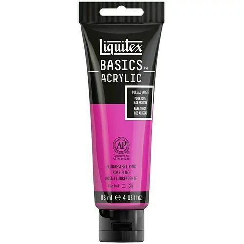 LIQUITEX Basics Akrilna boja (Fluorenscentno roza, 118 ml)