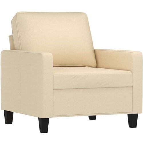  4-dijelni set sofa s jastucima krem od tkanine Slike