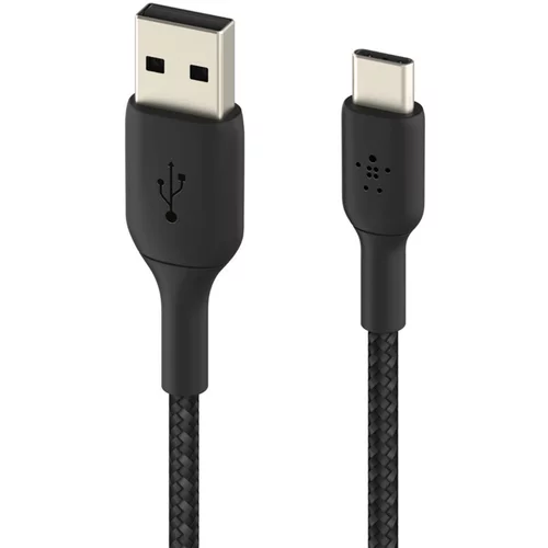 Belkin Kabel USB v USB-C, pleten iz najlona, serija BOOST?CHARGE proizvajalca 15 cm - crn, (20524272)