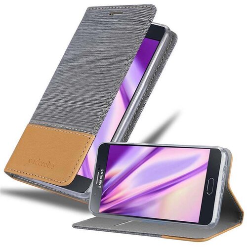 Cadorabo Ohi&amp;scaron;je, združljiv s Samsungom v svetlo sivo rjavi barvi - za&amp;scaron;čitni pokrov z magnetnim zapiranjem, stoječo funkcijo in režo za kartico, (20569908) Slike