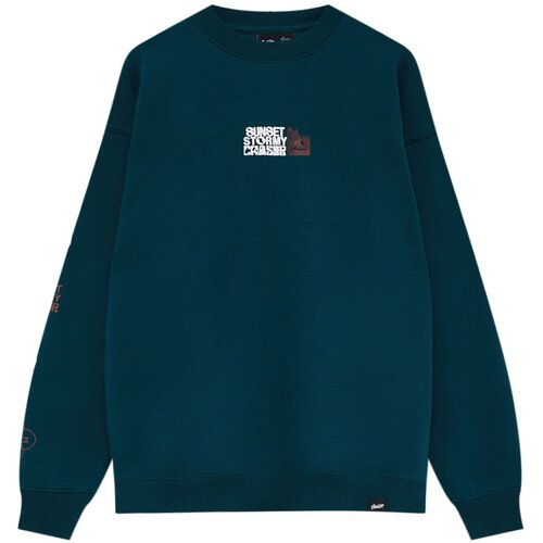 Pull&amp;amp;Bear Majica rjava / petrol / bela Slike