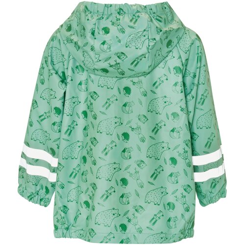 Playshoes Funkcionalna jakna &amp;#039;Waldtiere&amp;#039; zelena / jabolko / bela Slike