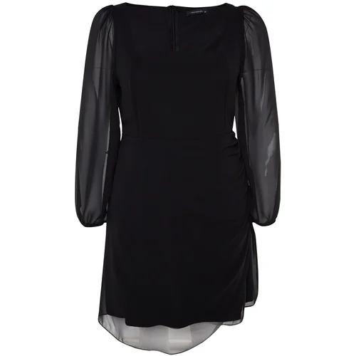 Trendyol Curve Plus Size Dress - Black - Skater