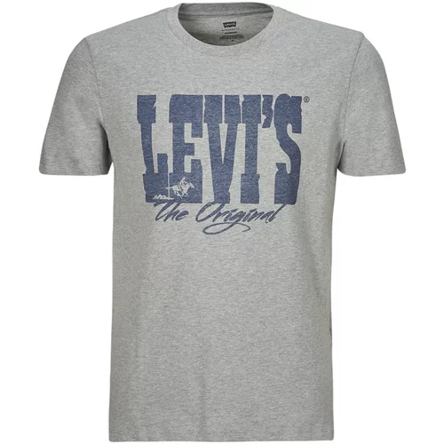 Levi's Majice s kratkimi rokavi GRAPHIC CREWNECK TEE Siva