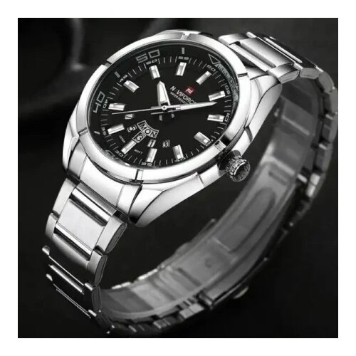Naviforce 9038 silver sat Slike