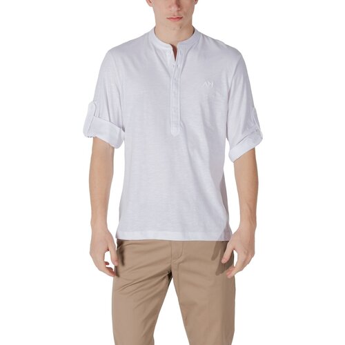 Antony Morato REGULAR FIT WITH EMBROIDERED LOGO MMKL00334-FA100260 Bijela Slike