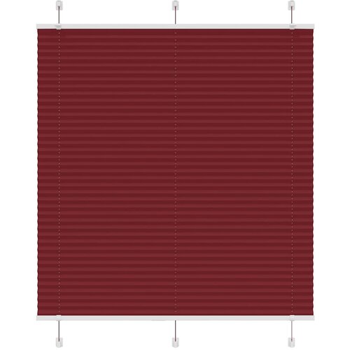 vidaXL Plisirana roleta Bordeaux crvena 120x100 cm Širina tkanine Cijene