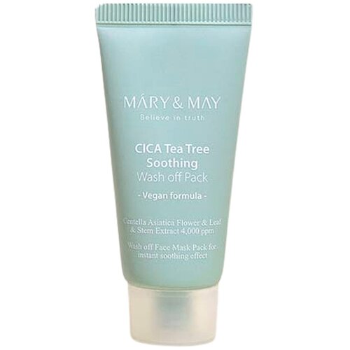 MARY & MAY cica teatree soothing wash off pack 30G Slike