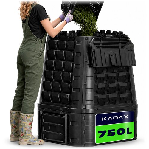 KADAX Vrtni kompostnik 750L, velik modularni, zmrzal odporen, gnojilo za celo leto, (5000358081) Slike