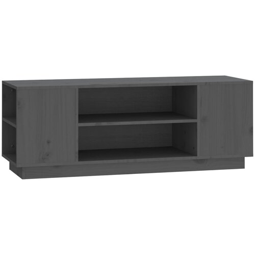 Maison Chic TV omarica - TV stojalo - Televizijska omarica siva 110x35x40,5 cm trdna borovina, (21699834) Cene