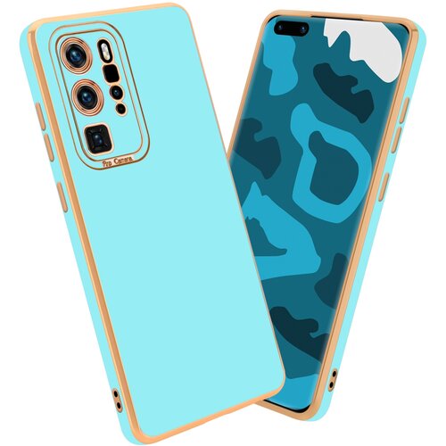 Cadorabo Ohi&scaron;je, združljiv s Huaweijem v sijajni turkiznici - Rose Gold - Za&scaron;čitni pokrov iz fleksibilnega silikona TPU in z za&scaron;čito pred kamero, (20593023) Cene
