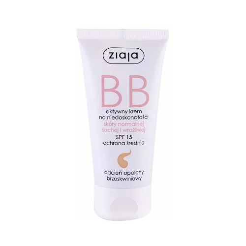 Ziaja BB Cream Normal and Dry Skin SPF15 BB krema za normalno in suho kožo 50 ml odtenek Dark