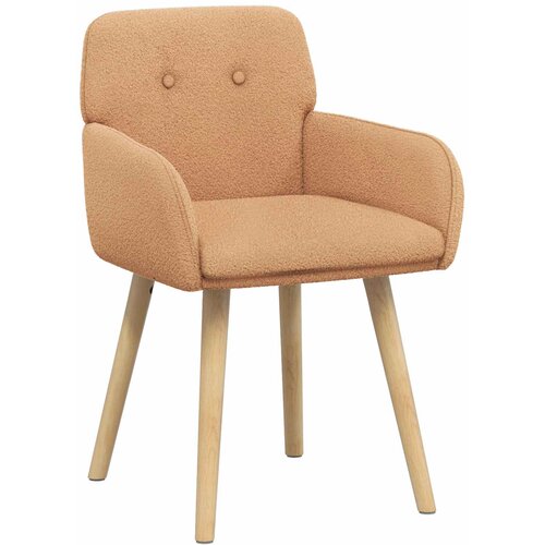 VidaXL Trpezarijske stolice 2 kom. Boucl&amp;eacute; Bež 59 x 57 x 85 cm - Bež 2 Slike
