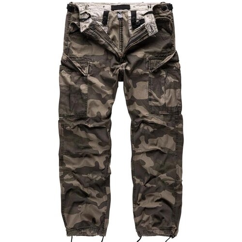 Surplus Voja&amp;scaron;ke maskirne cargo hlače Vintage Fatigues, Black Camo Slike