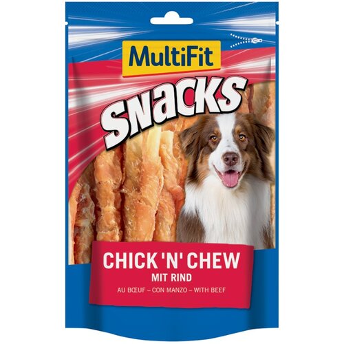 MultiFit Pribolj&scaron;ek Chick'n Chew No.4 goveja koža in pi&scaron;čanec 100 g Cene