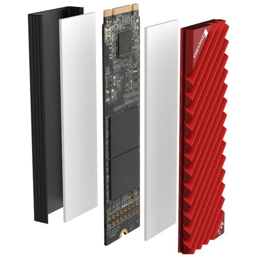 SSD M.2 Hladnjak Jonsbo M.2-3 NVMe RED, M.2-3 RED Cene