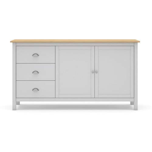 Marckeric Bela/naravna nizka komoda iz masivnega bora 150x80,5 cm Misti &amp;ndash; Marckeric Slike