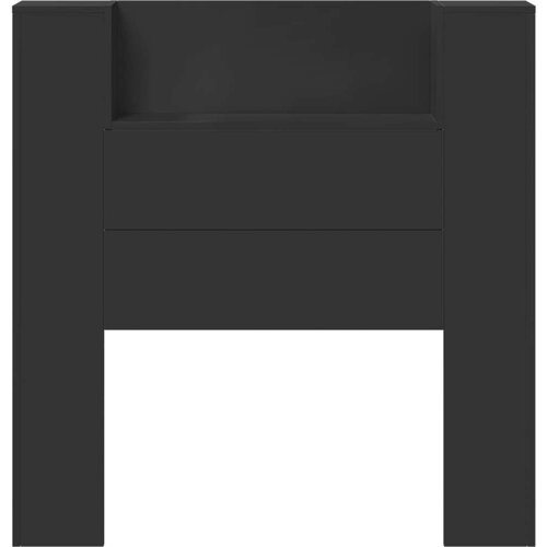  Uzglavlje Crna 100 x 16 5 x 103 5 cm Konstruirano drvo Slike