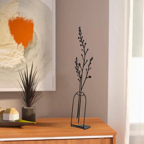 Atelier Del Sofa dekorativna figura flowerpot - 7, 12x45 cm , 1.5 mm, crna Slike