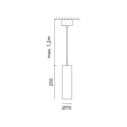  Visilica na sajli LEONE 1xGU10/35W/230V Slike