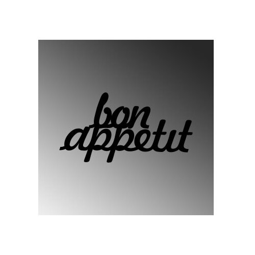 Wallity Zidna dekoracija Bon Appetit 171, 30x50cm, Crna Slike
