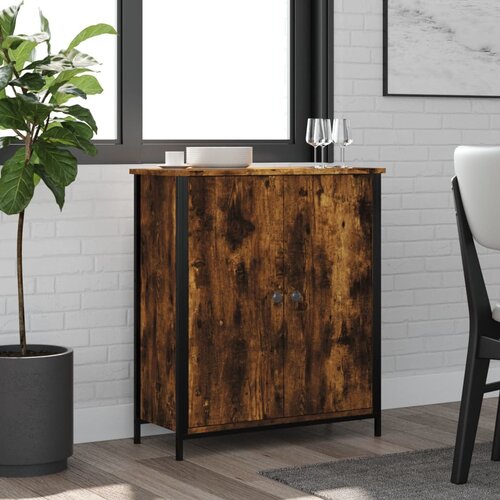 vidaXL Komoda dimljeni hrast 70x30x80 cm inženirski les Cene