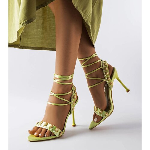 Gemre Green sandals adorned with pearls Grange Cijene