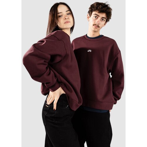 Nike SB Fleece Skate Crew Pulover burgundy crush Cene