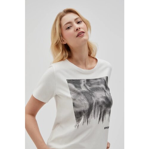Marisse Women's T-Shirt L-Ts-4629 Off White Cene