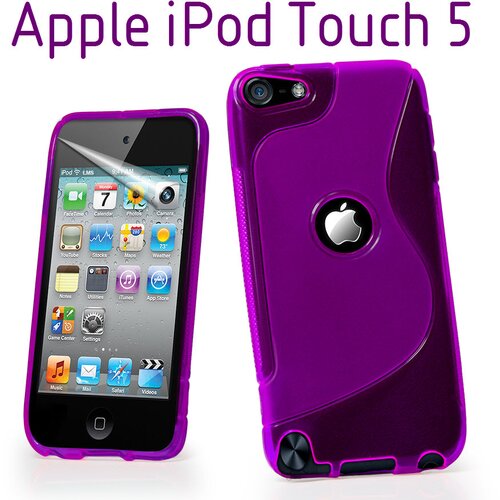  Gumijasti / gel etui S-Line za Apple iPod Touch 5 / Touch 6 - vijolični Cene