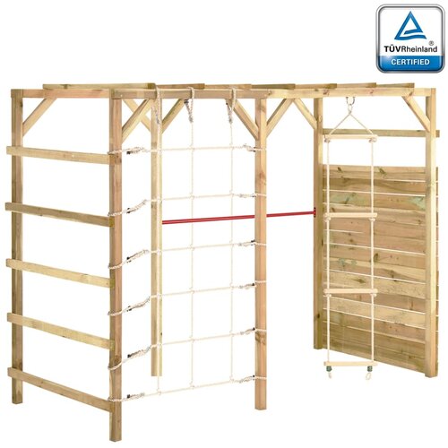 VidaXL Plezalni okvir 240x100x170 cm impregnirana borovina Slike