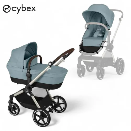 Cybex Gold® dječja kolica 2u1 eos™ lux stormy blue (taupe frame)