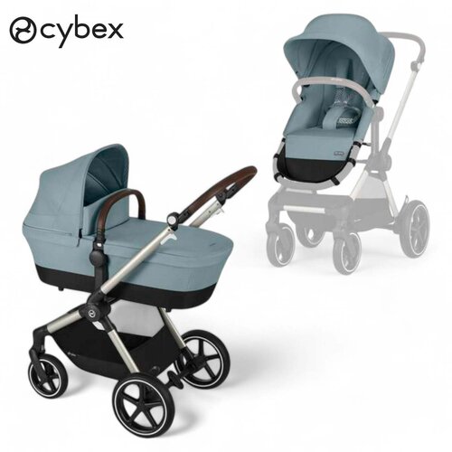 Cybex Gold® otroški voziček 2v1 eos™ lux stormy blue (taupe frame) Cene