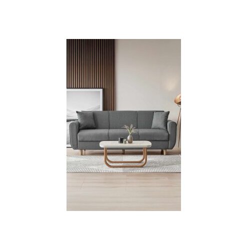 Atelier Del Sofa Trosjed na razvlačenje Flavia, 214 x 100 x 87 cm, Sivi Cijene