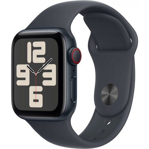 Apple watch se gps + cellular 40mm midnight aluminium case with midnight sport band - m/l" Cijene