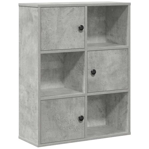 Maison Chic Knjižna omara - Knjižni regal betonsko siva 60x24x76,5 cm inženirski les, (21726129) Cene