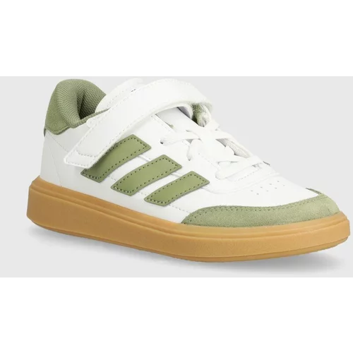 Adidas Otroške superge COURTBLOCK EL C zelena barva, ID6504