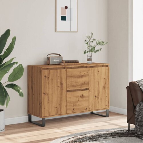 vidaXL Komoda artisan hrast 104x35x70 cm inženirski les Cene