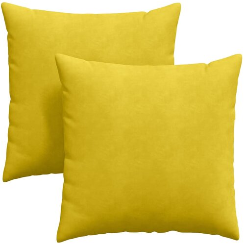 vidaXL Blazine za kavč 2 pcs Rumena 60 x 60 cm Žametna tkanina, (5000083677) Cene
