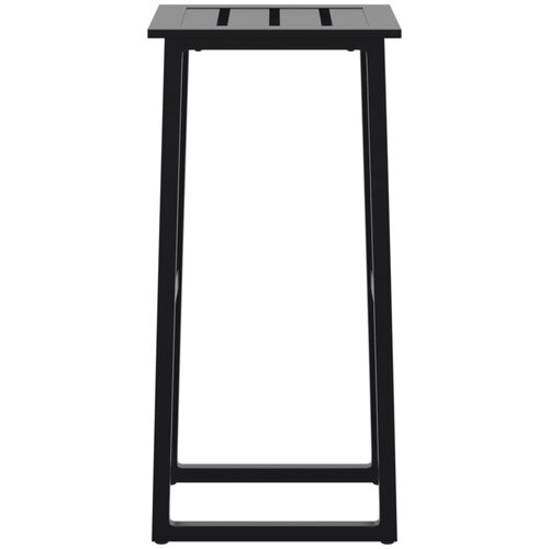  Barski stolci 4 kom crni 38x38x80 cm od čelika obloženog prahom Slike